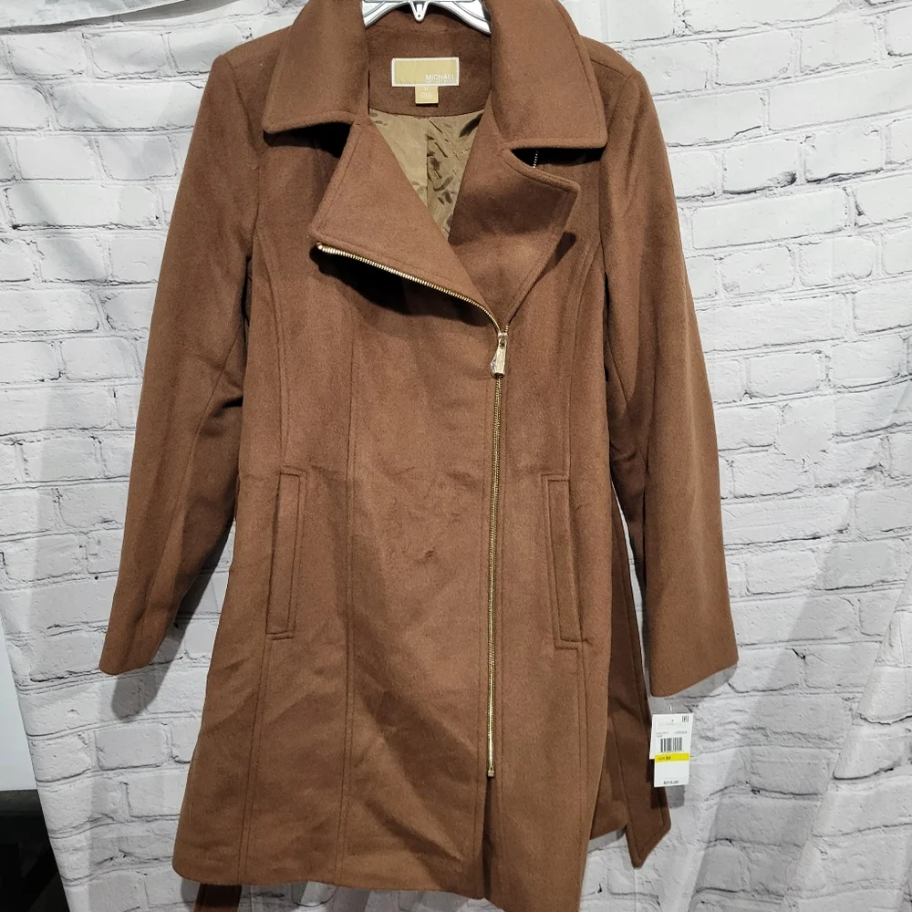 Michael Kors wool blend coat new